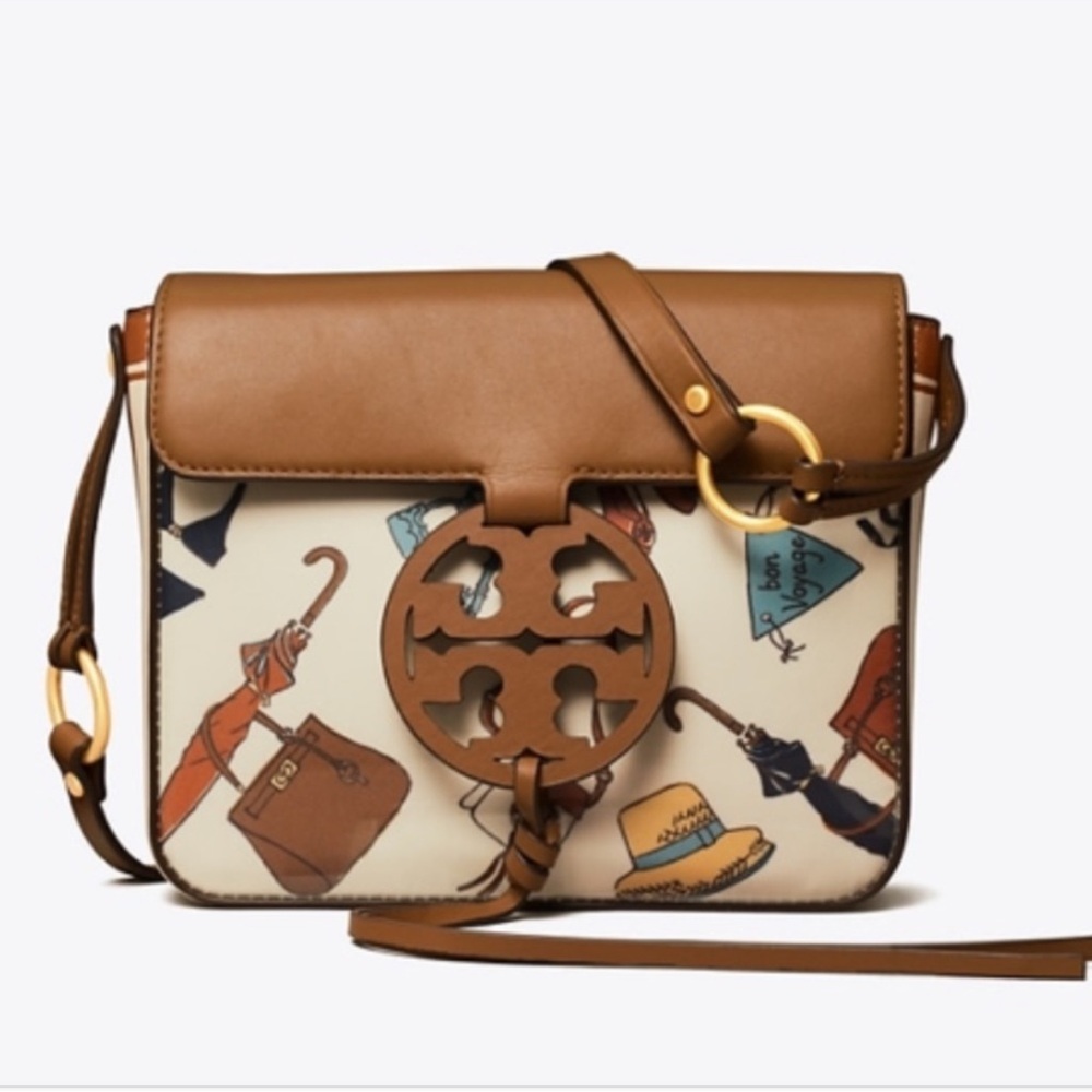 Tory Burch Tan and Cream Crossbody Bag - Picture 6 of 9